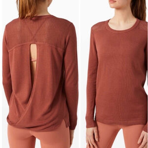 lululemon athletica Rust Crew Neck Sweater